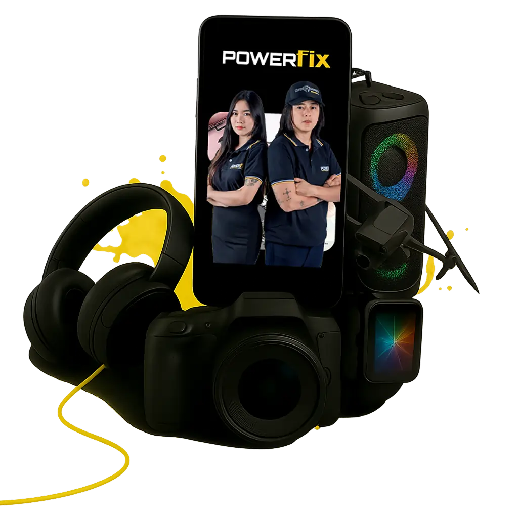 PowerFix gadget repair services - smartphones, laptops, cameras, headsets